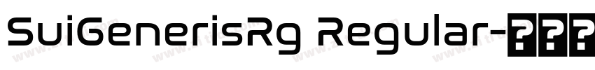 SuiGenerisRg Regular字体转换